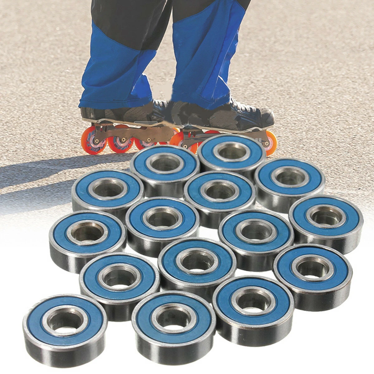 608RS ABEC-9 Skateboard Bearings - 100pcs Carbon Steel Ball Bearings - Image 5