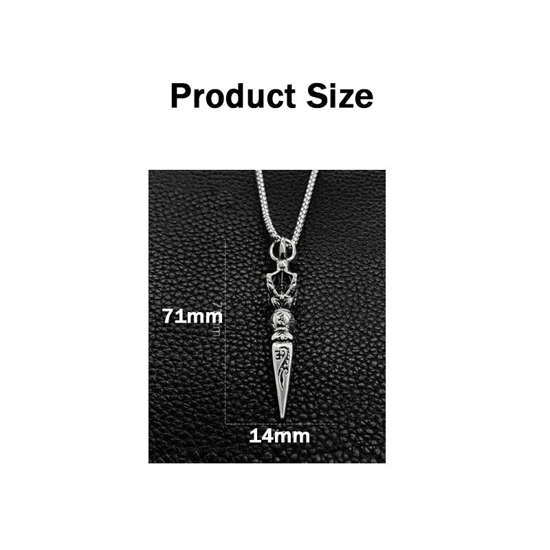 EDC Self Defense Gear - Titanium Steel Necklace Knife Beads Pendant | Outdoor Safety Tool - Image 3