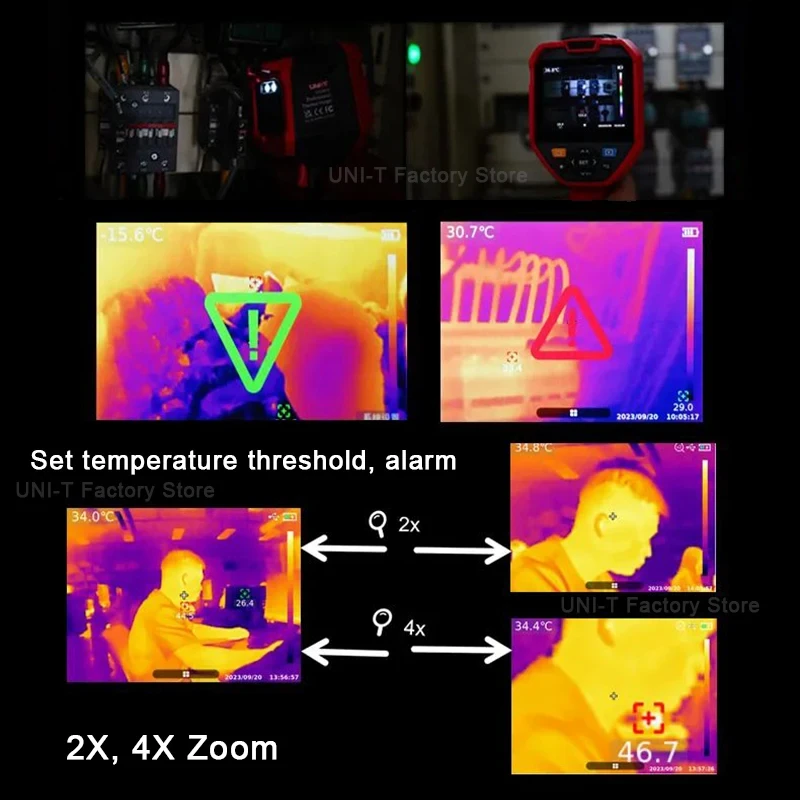 UNI-T UTi260V Thermal Camera | 256x192 IR & 5MP Visible -20°C to 550°C - Image 4