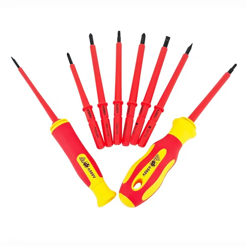 Klein Tools 10-in-1 Insulated Screwdriver Set | Anti-Electric Red Handles - Image 2