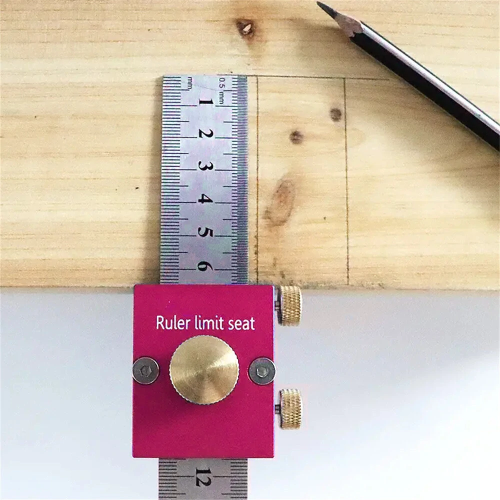 30cm Scribing Ruler | 90 Degree Scale High Precision Measuring Gauge - Woodworking Essential Tool - Image 3