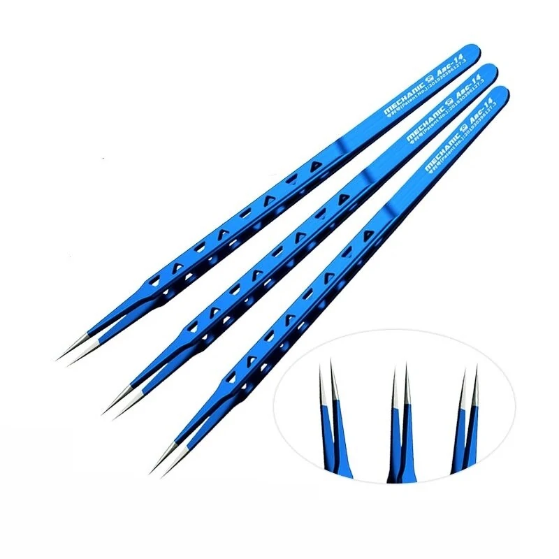 MECHANIC AAC-14 Heat-Dissipating Tweezer | 8 Hole Lengthened Thickened for Phone Repair - Image 2