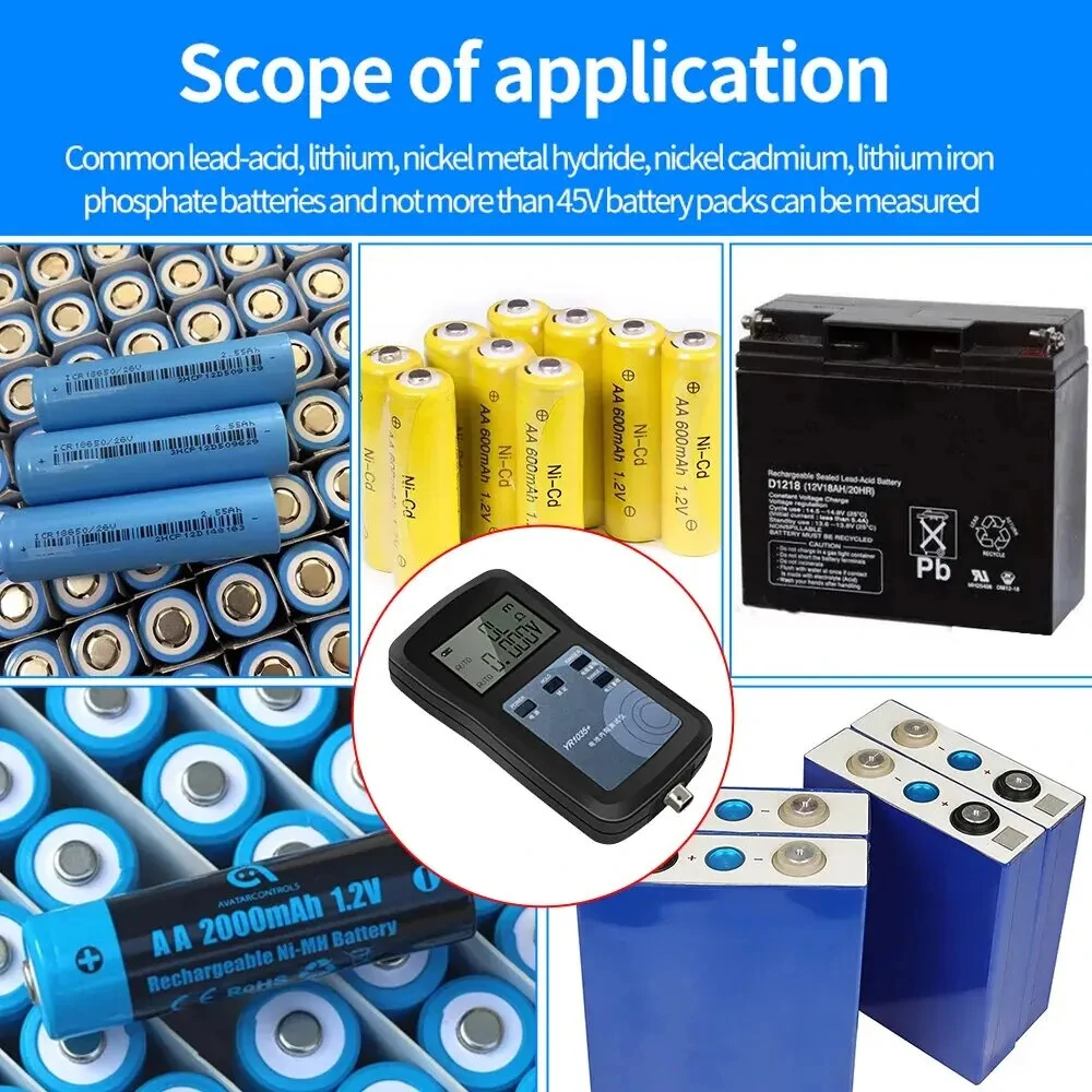 YR1035+ High Precision Battery Internal Resistance Tester - 100V 2000mAh LCD for EV 18650 - Image 5