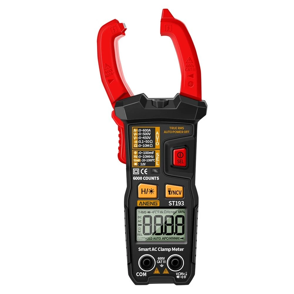 ANENG ST193 Digital Clamp Meter - 6000 Counts AC Multimeter & Voltmeter Tester - Image 5
