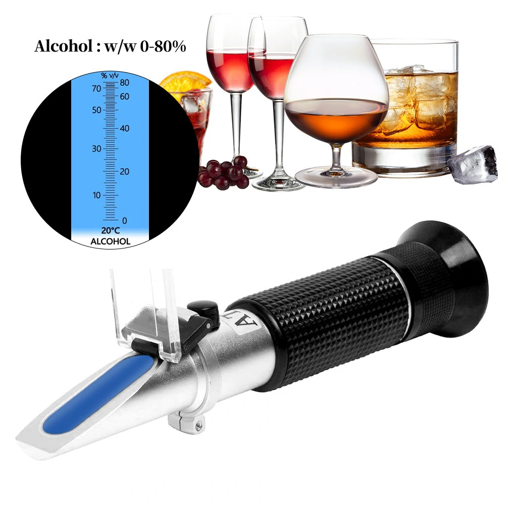 Handheld Alcohol Refractometer Tester 0-80% | ATC for Wine & Sugar | 30% OFF - Image 5