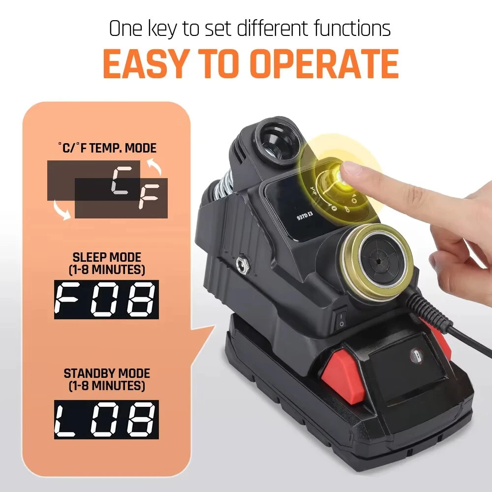 DEWALT/MAKITA Cordless Soldering Station - 20V 40W Adjustable Temp with LED Display - Image 3