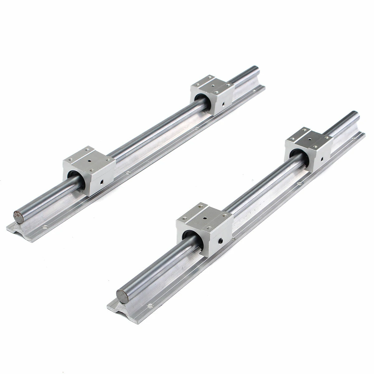 SBR16-500mm Linear Rail Slide - 2Pcs with 4Pcs SBR16UU Bearing Blocks - Image 5
