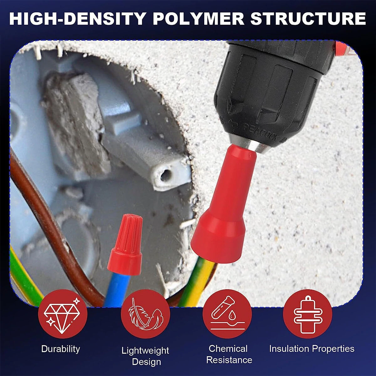Universal Wire Twisting Tool - Nut Driver for Drills - High-Density Polymer DIY - Image 3