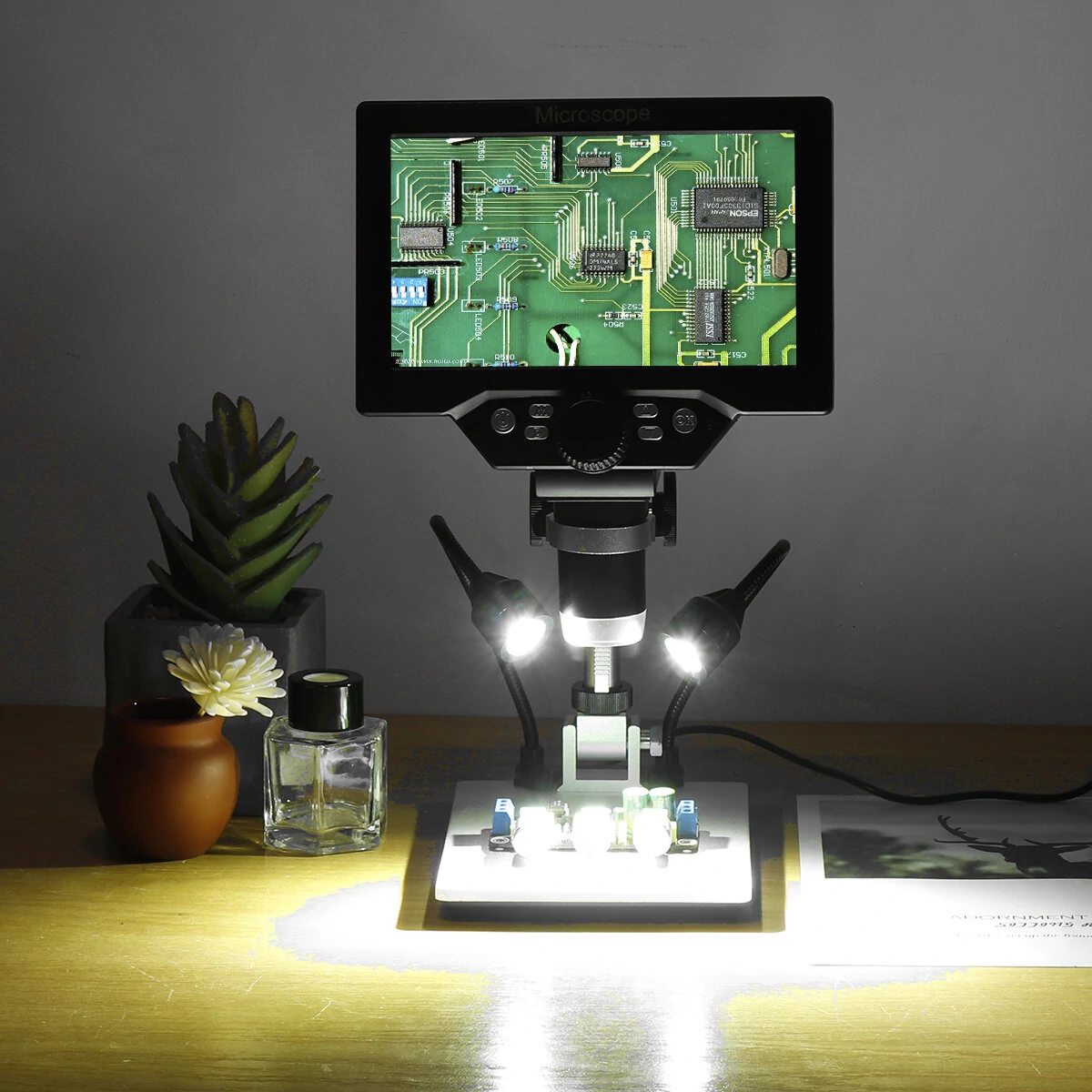 G1200 Digital Microscope - 7 Inch LCD Color Screen | 1200X Magnification USB - Image 2