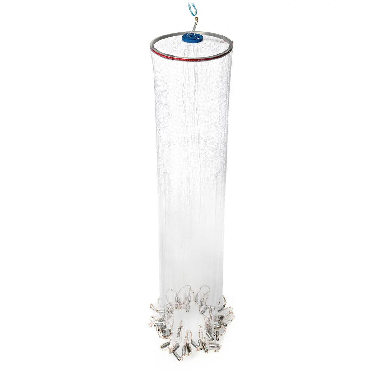 Easy Throw Manual Fishing Net - 4.2M 14FT Casting Net with Nylon Line & Sinker - Image 3