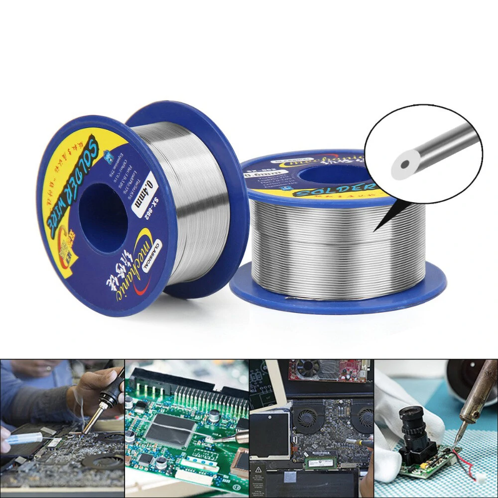 MECHANIC 60g Solder Wire 63/37 Tin Lead | 0.3-1.2mm Rosin Core Flux | 1.0-3.0% Iron Cable Reel - Image 3