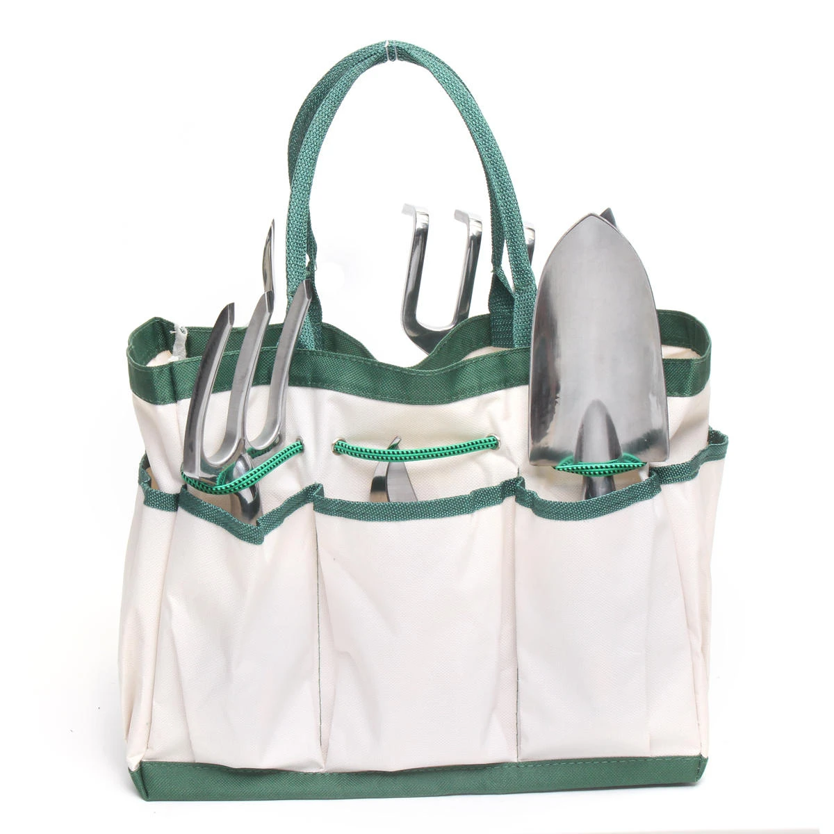 7Pcs Stainless Steel Planting Tool Set with Pliers & Folding Bag - Image 2