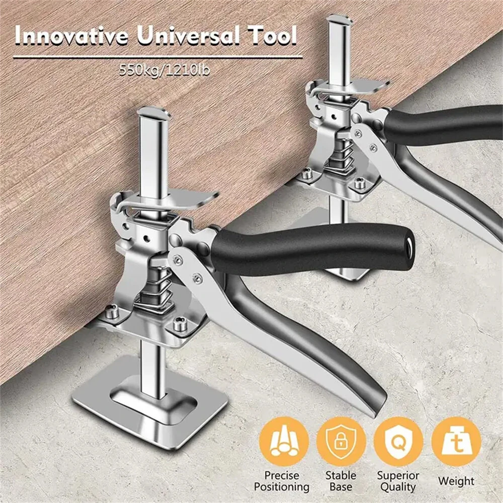 Carbon Steel Tile Leveling Clips - 120kg Capacity with Adjustable Lifter Arm | Labor-Saving Tool - Image 2