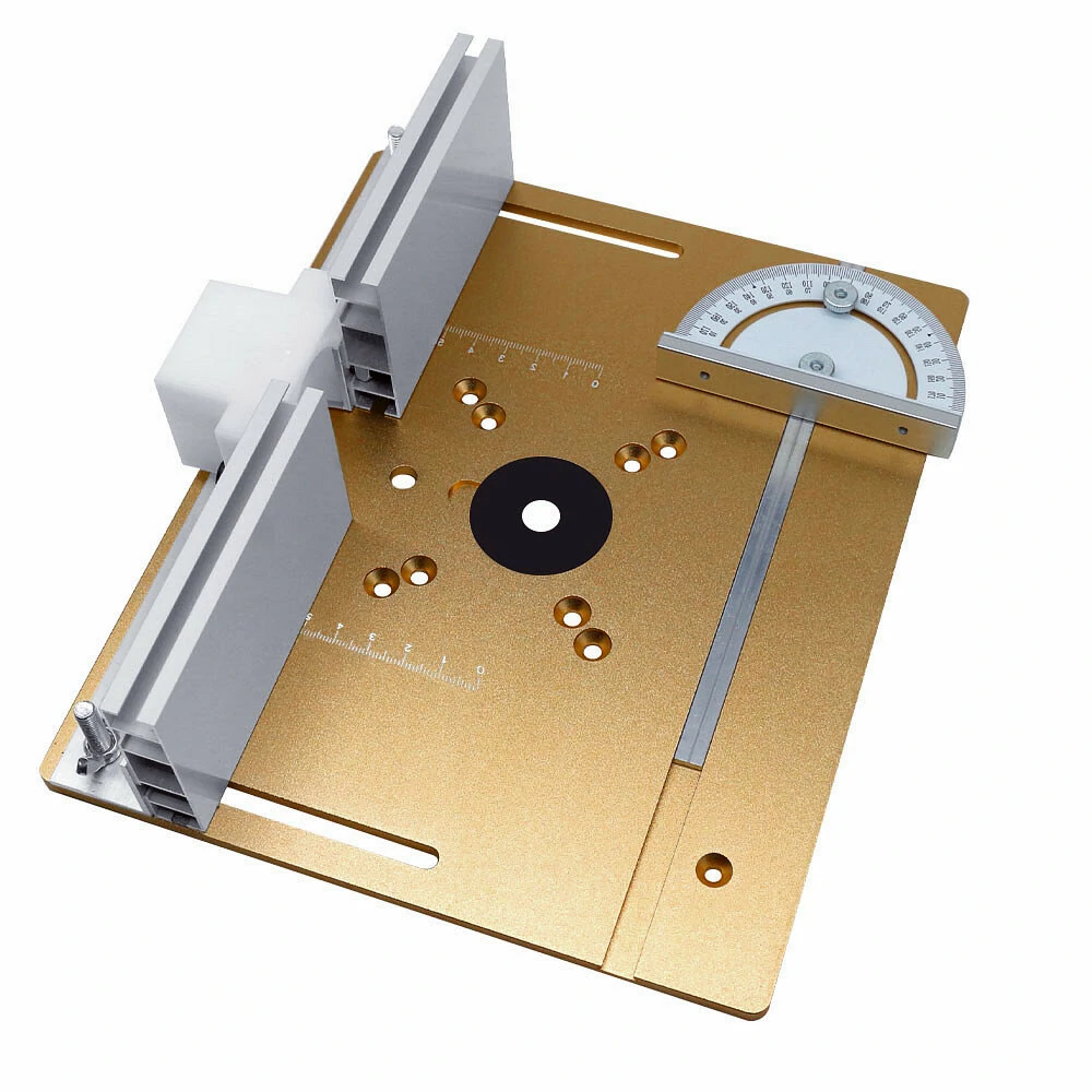 Ally Aluminium Router Table Insert Plate | Miter Gauge & Multifunctional Trimmer - Image 2