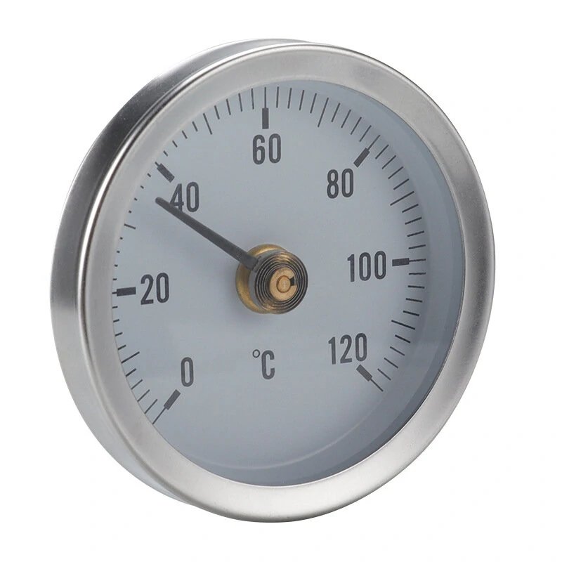 TS-W50A Bimetal Thermometer | 0-120°C Pipe Clip-on Gauge - Stainless Steel - Image 4