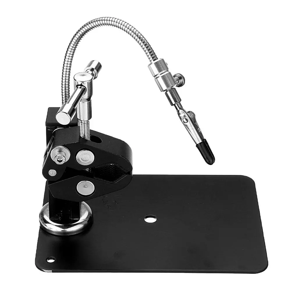 YP-91 Soldering Helping Hand | Third Hand Tool with Magnetic Base & 160mm Flexible Arm - Image 4