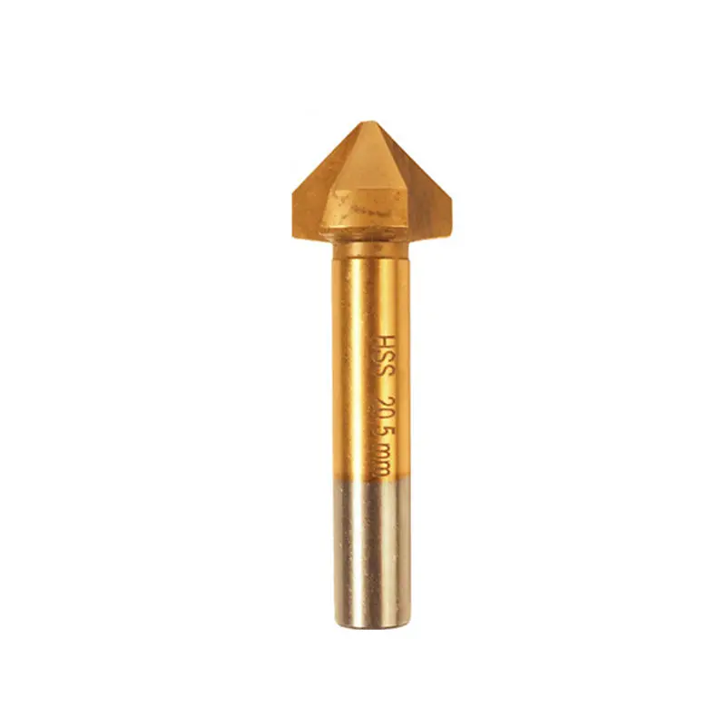 90 Degree Titanium Chamfer Drill Bit | Straight Shank Chamfering Knife - Image 5
