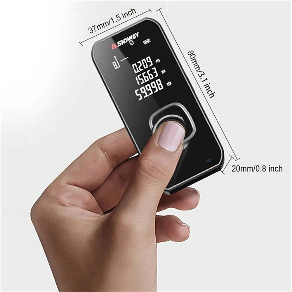 SNDWAY Laser Rangefinder - Rechargeable Laser Tape Measure | Digital Distance Meter - Image 5