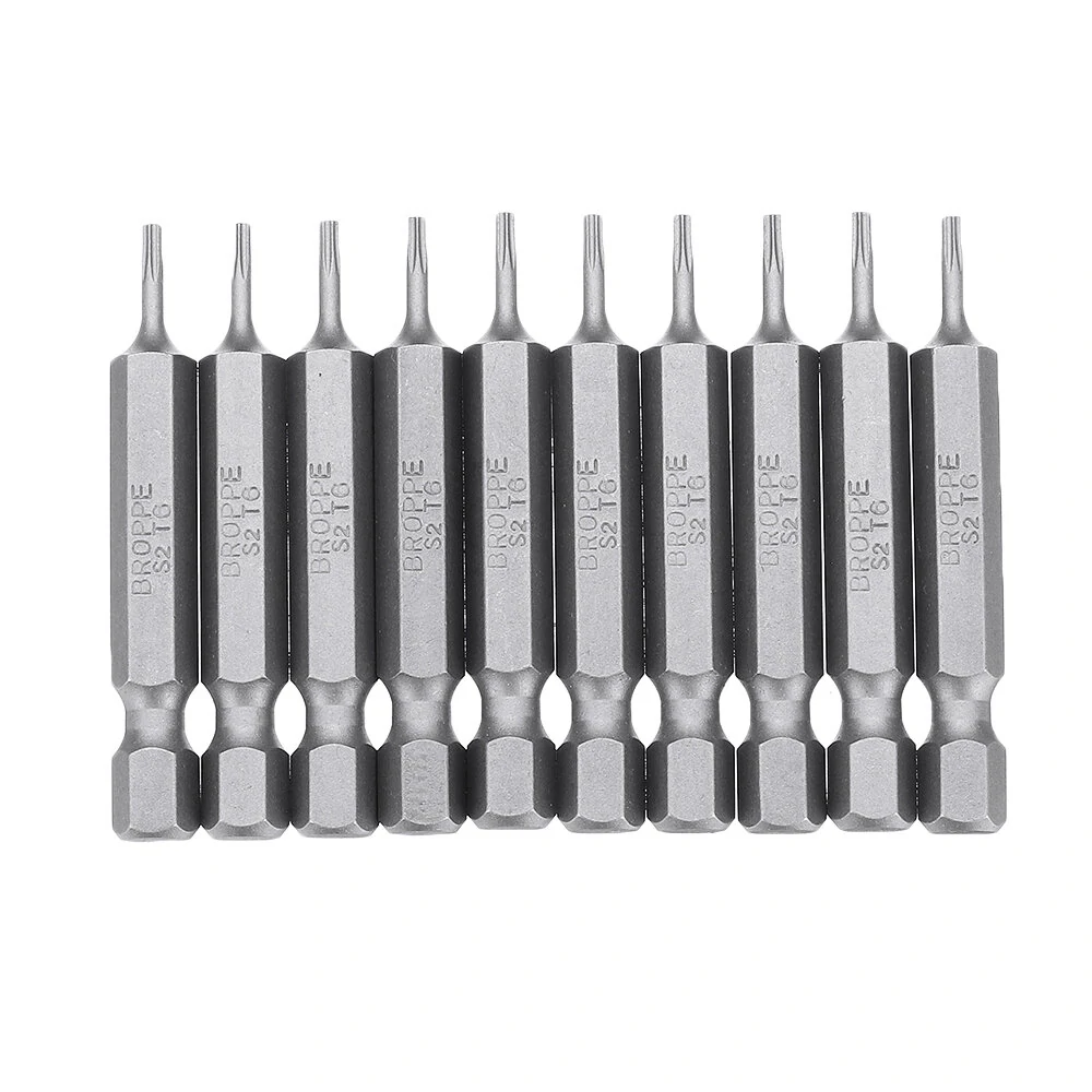 BROPPE 10Pcs Magnetic Torx Screwdriver Bits Set | T5 to T40 | 1/4 Inch Hex Shank - Image 3