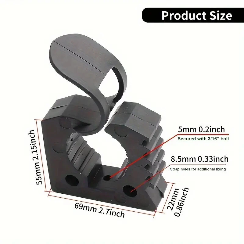 Quick-Release Clamp Mount for 25-38mm Tools | 2PCS for UTV ATV Truck Boat - Image 5