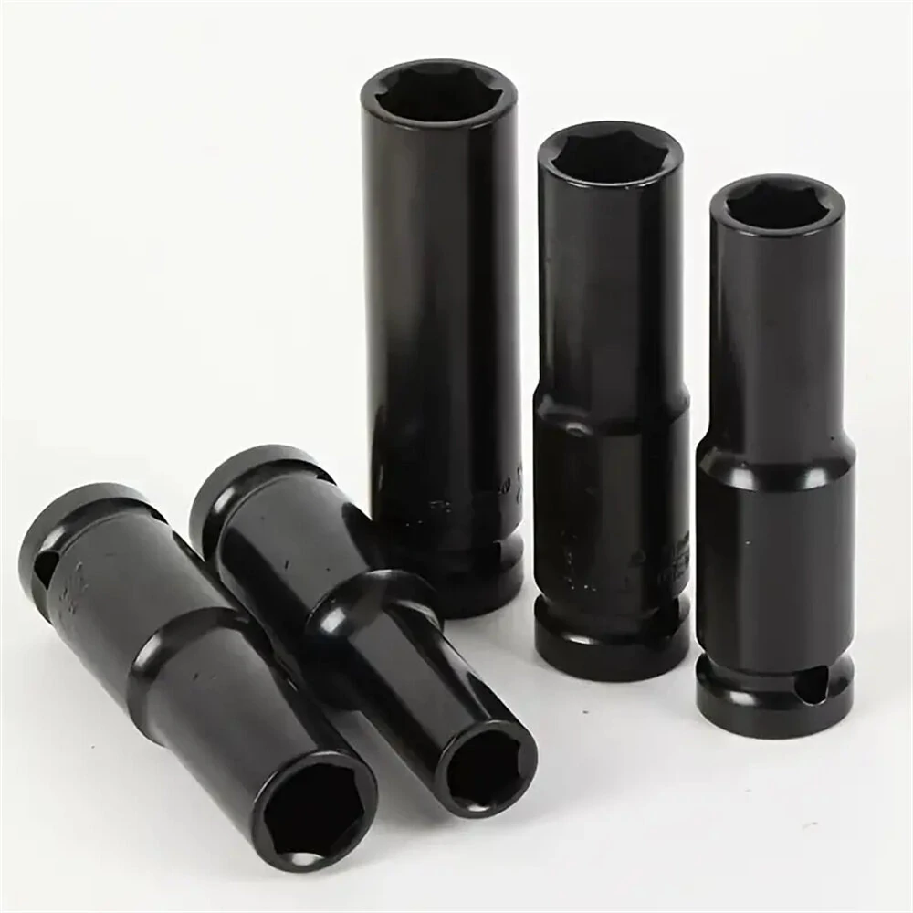 10PCS 1/2 Inch Impact Socket Set | 8-24mm Carbon Steel | Polished Finish for Drills & Wrenches - Image 3