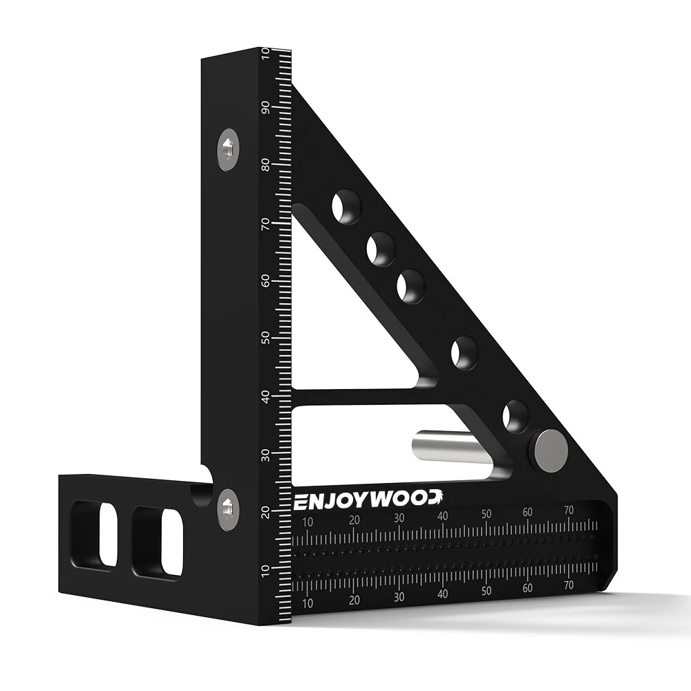 ENJOYWOOD 3D Multi-Angle Measuring Ruler | T-Type Square Protractor Tool | Aluminum Alloy for Woodworking - Image 5