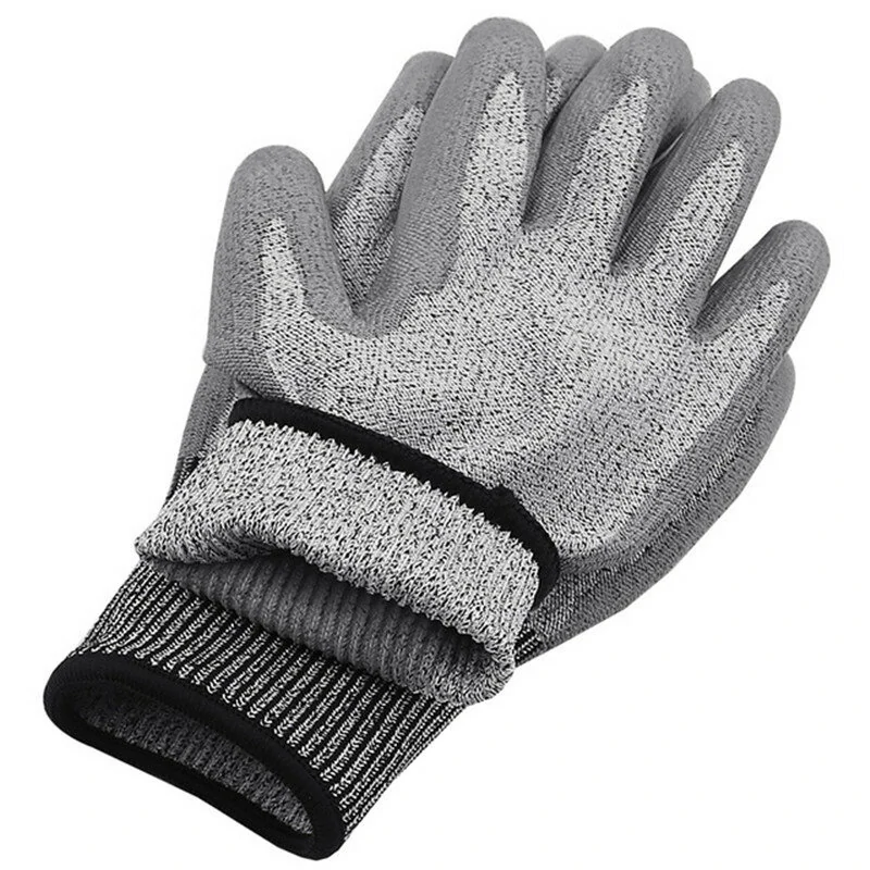 HPPE PU Cut Resistant Gloves Level 5 | Wear-Resistant Hand Protection for Mechanical Work - Image 3