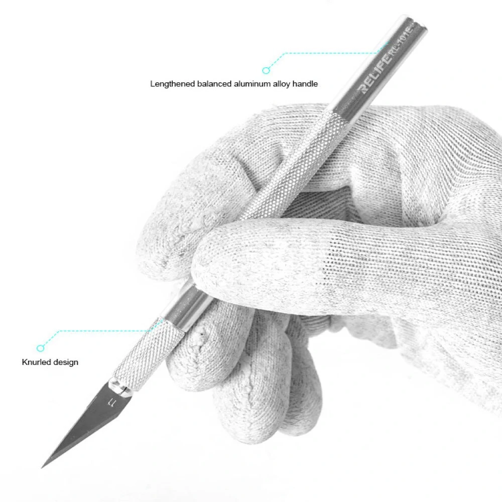 RELIFE RL-101E CPU Glue Removal Tool | IC Chip Pry Knife & Scraping Blade - Image 4