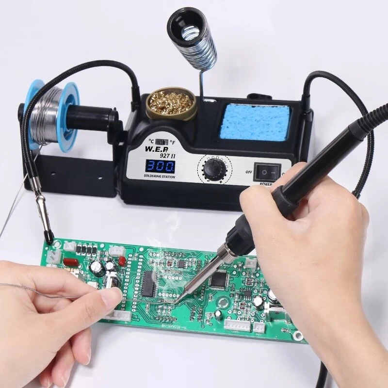 WEP 927-II 60W Digital Soldering Iron Station | Adjustable Temperature Welding Tool - Image 4