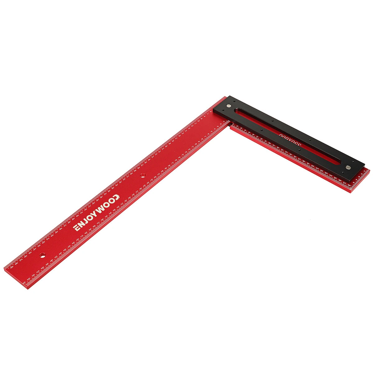ENJOYWOOD 600mm Aluminum Alloy Carpenter Square - Woodworking Framing & Marking Ruler - Image 3