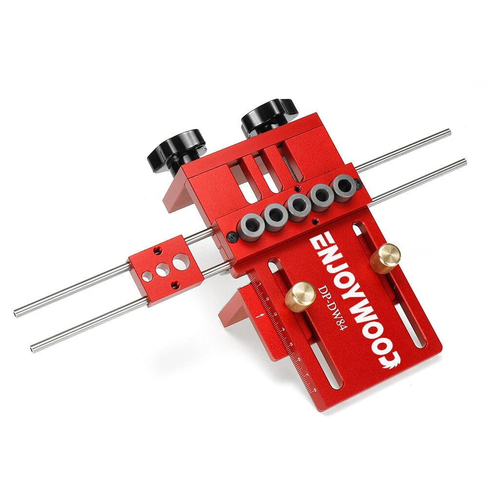 ENJOYWOOD 3-in-1 Adjustable Doweling Jig Kit | Pocket Hole Jig & Drilling Guide - Image 4