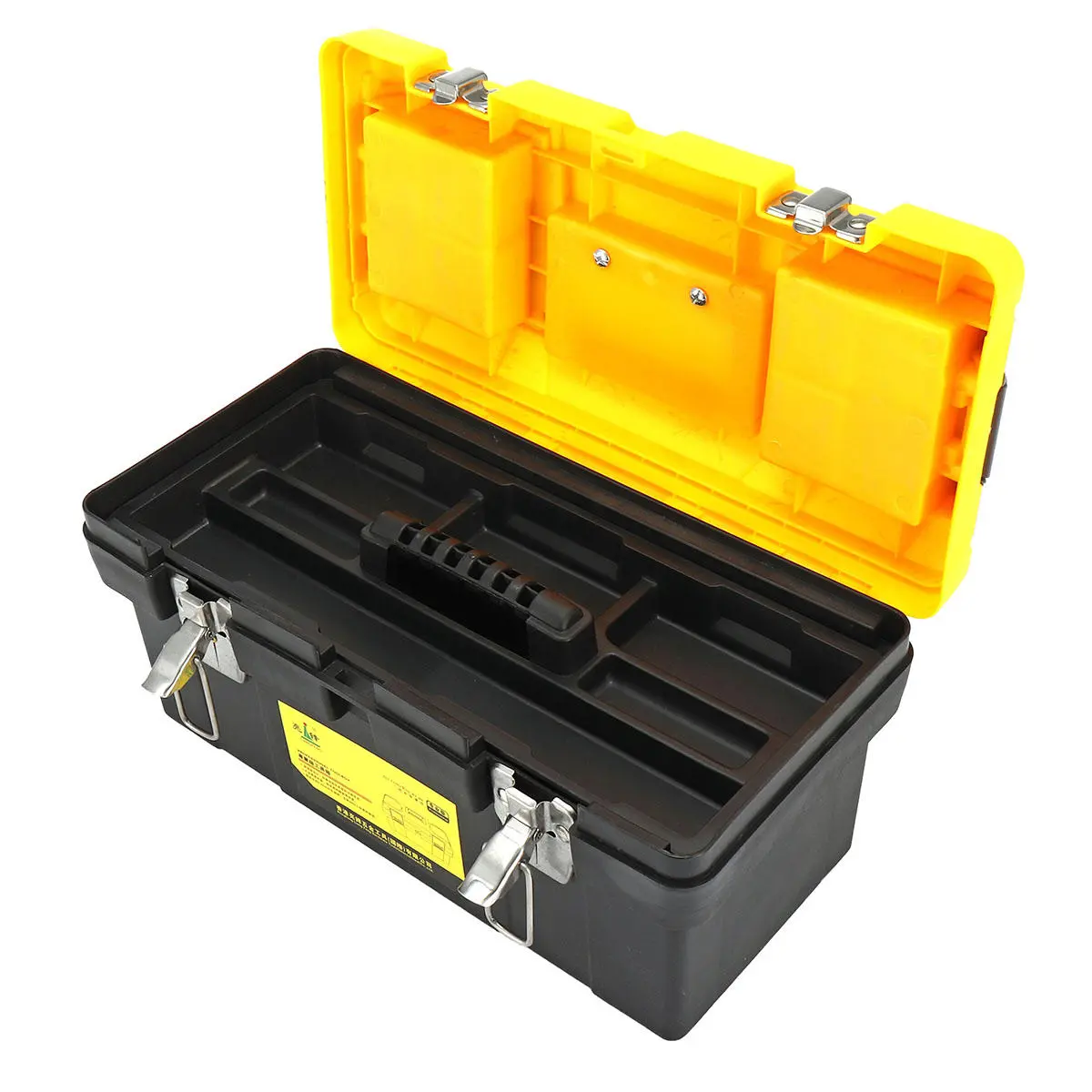 Plastic Tool Storage Box - 14/17/19 Inch Portable Case with Handle - Image 2