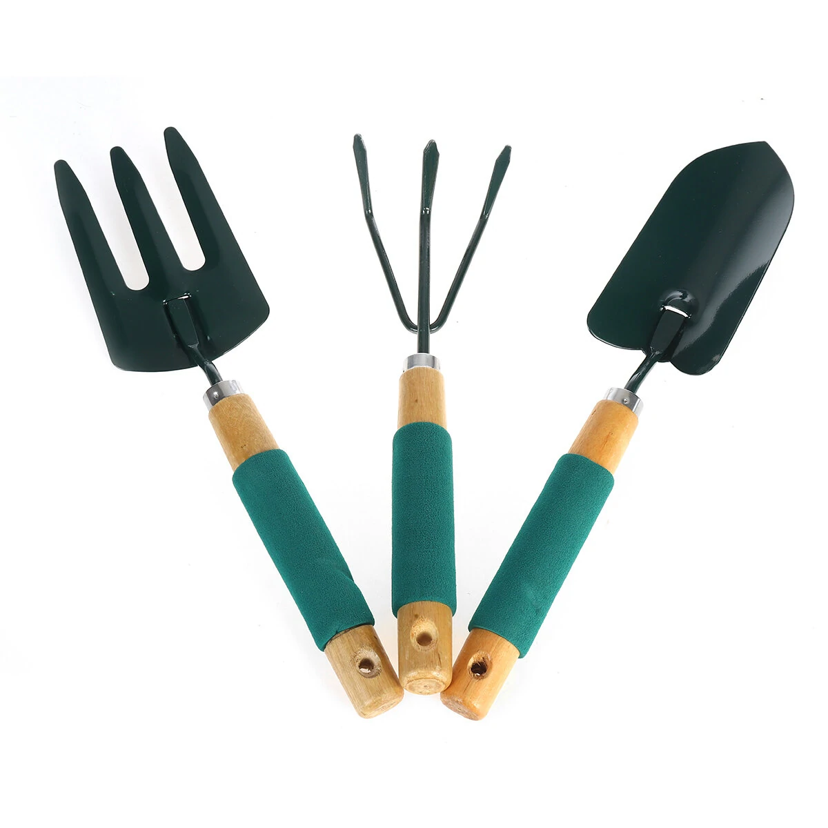3Pcs Mini Gardening Tool Set - Durable Shovel Rake & Spade for Plant Pots - Image 2