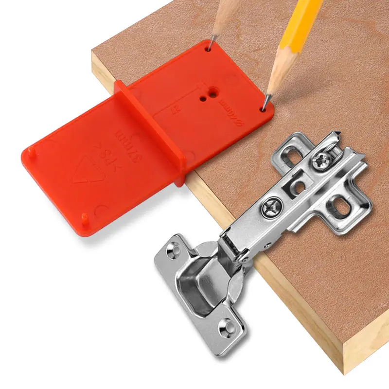 35mm 40mm Hinge Hole Drilling Guide Template | Door Cabinet Locator Tool for Woodworking - Image 5