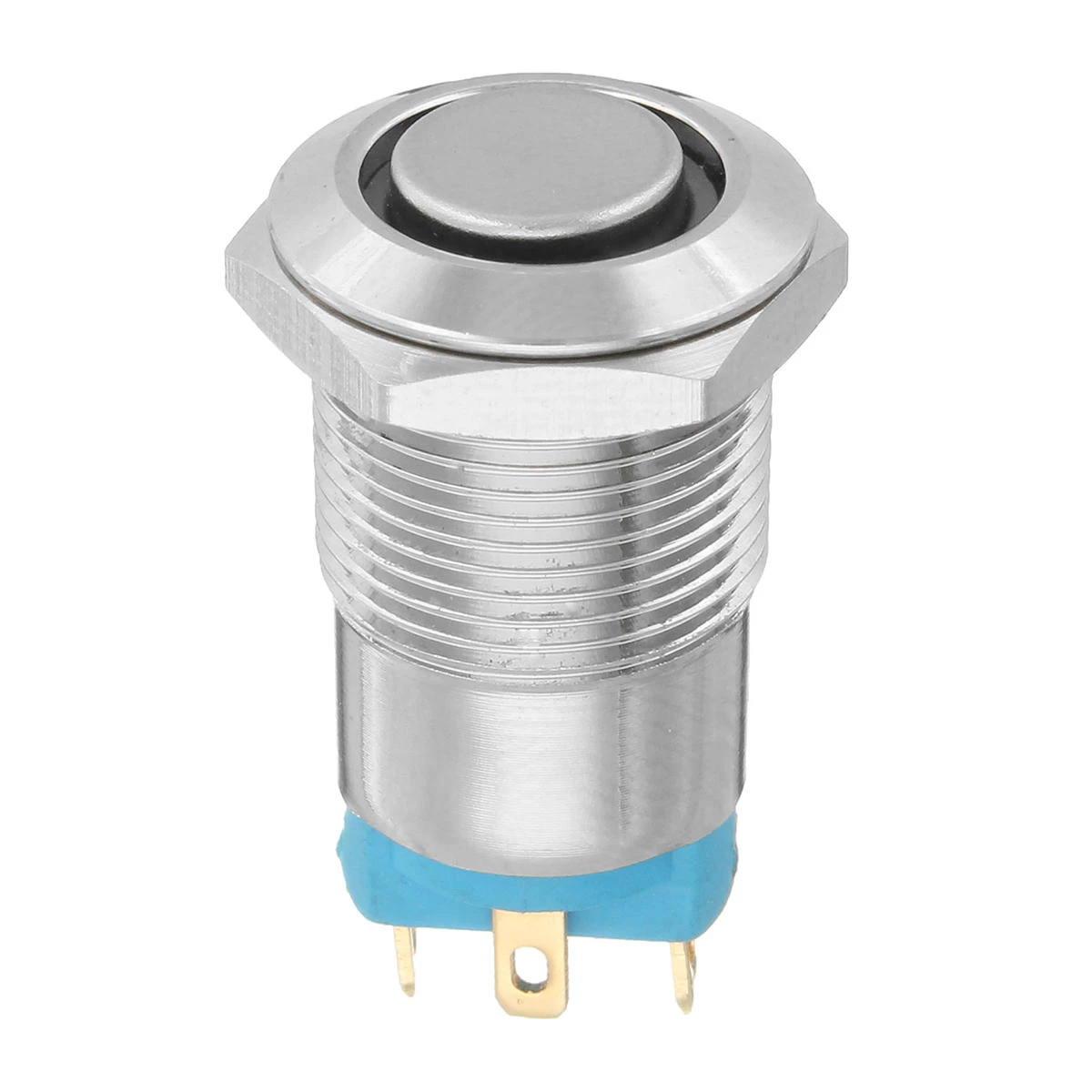 12mm LED Metal Push Button Switch - 2 Set, Silver 4 Pin, Waterproof & Latching - Image 5