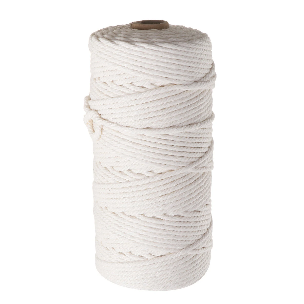 DIY Craft Cord Yarn - Natural White Cotton Cord for Wall Hanging | Drill Attachment - Image 2