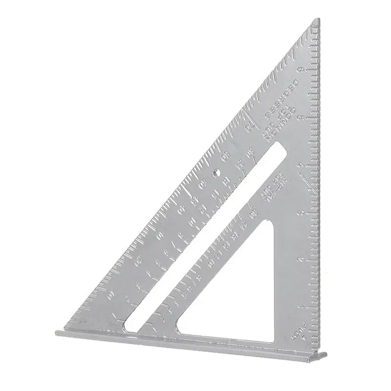 7 Inch Aluminum Alloy Triangle Ruler - Metric Woodworking Square & Layout Tool - Image 3