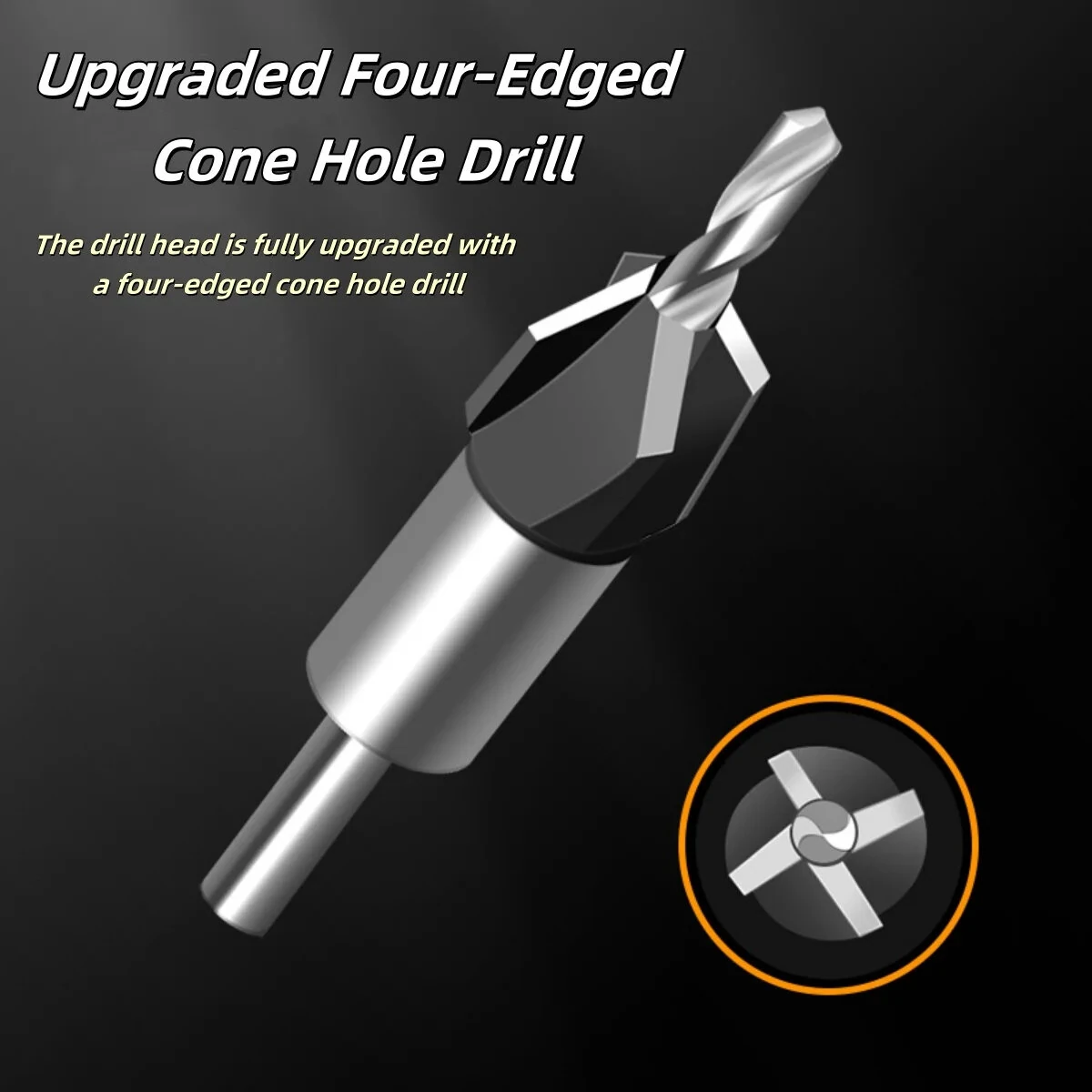 Tungsten Steel 4-in-1 Countersink Drill Bit Set - 2.8mm to 4.0mm | Low Friction Depth Stop - Image 5