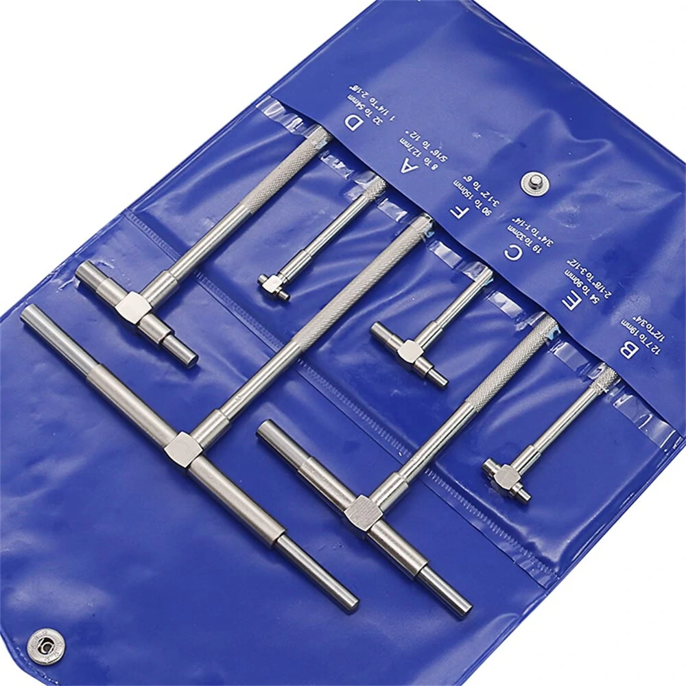 Telescopic Bore Gauge Set 6PCS 8-150mm | Internal T-Bore Hole Micrometer - Image 5