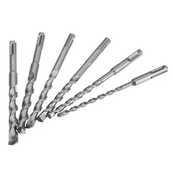 6Pcs SDS Plus Drill Bit Set - 6-16mm x 160mm Carbide Tip for Concrete - Image 3
