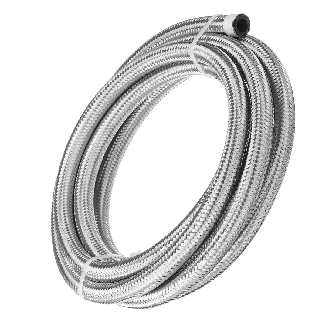 Stainless Steel Braided Fuel Hose - AN4 AN6 AN8 AN10 - 10FT Oil Gas Line - Image 5