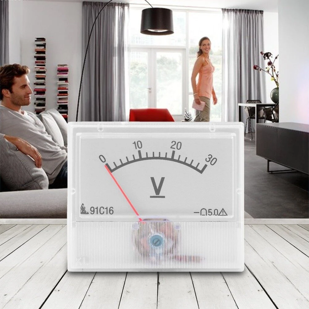 FROZEN TRAVEL Professional 0-30V DC Analog Panel Voltmeter | 55x47mm Gauge - Class 2.5 Accuracy - Image 4