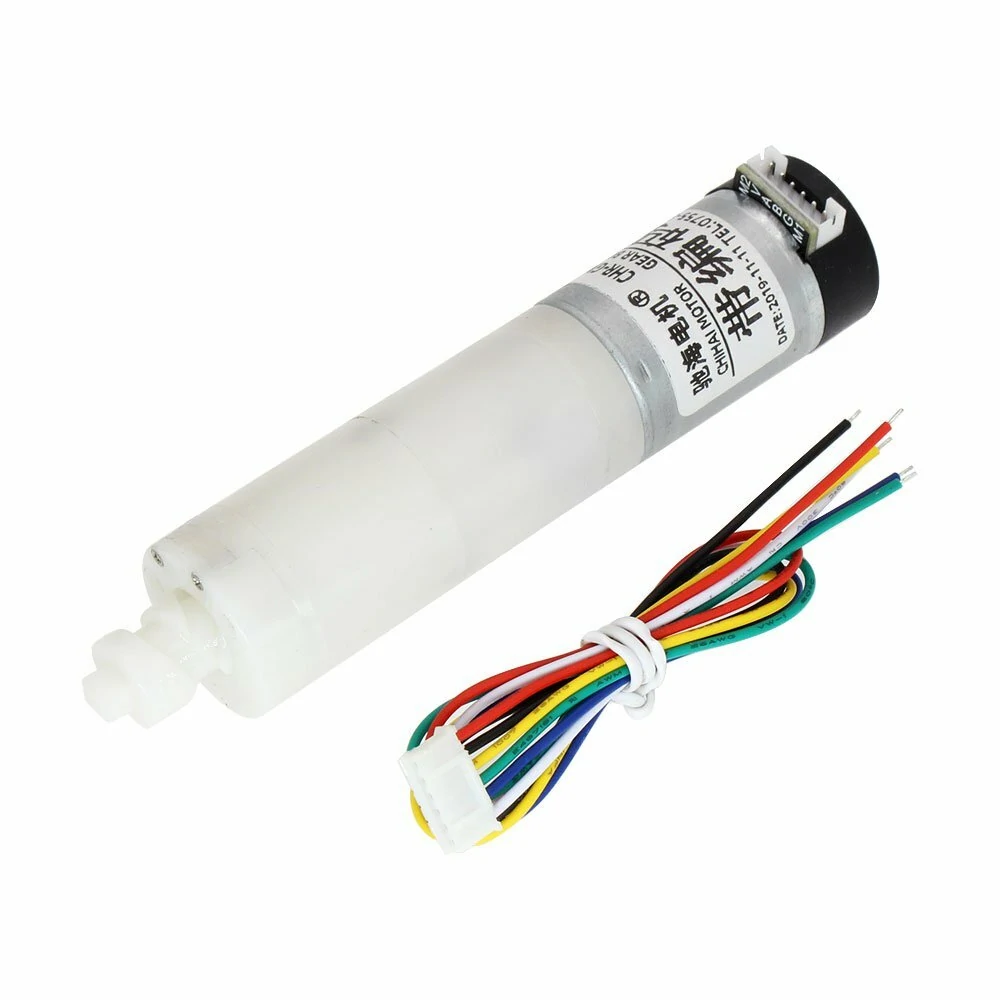 CHIHAI 12V DC Worm Gear Motor with Encoder | Rotary Telescopic Thrust Reducer - Image 4