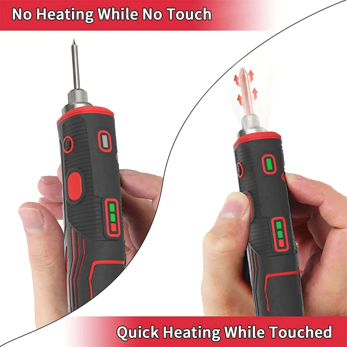 LD006A Cordless Soldering Iron - USB Rechargeable 1800mAh | Adjustable 200-480°C | Fast Heat-Up for Welding & Repairs - Image 2