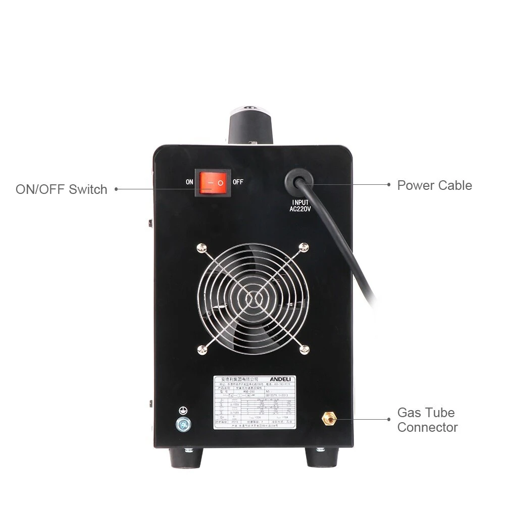 ANDELI TIG-250PACE AC/DC TIG Welder | 220V Aluminum Welding Machine | Digital Pulse Inverter - Image 2