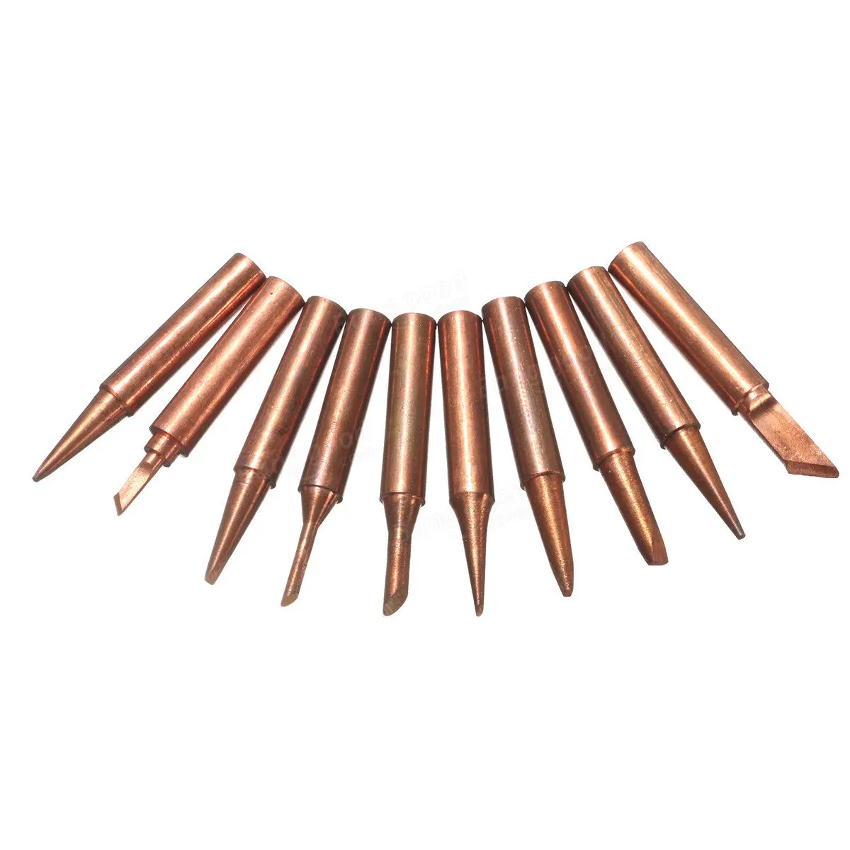 900M Series Soldering Tips - 10Pcs Pure Copper Electric Iron Heads for Soldering - Image 4