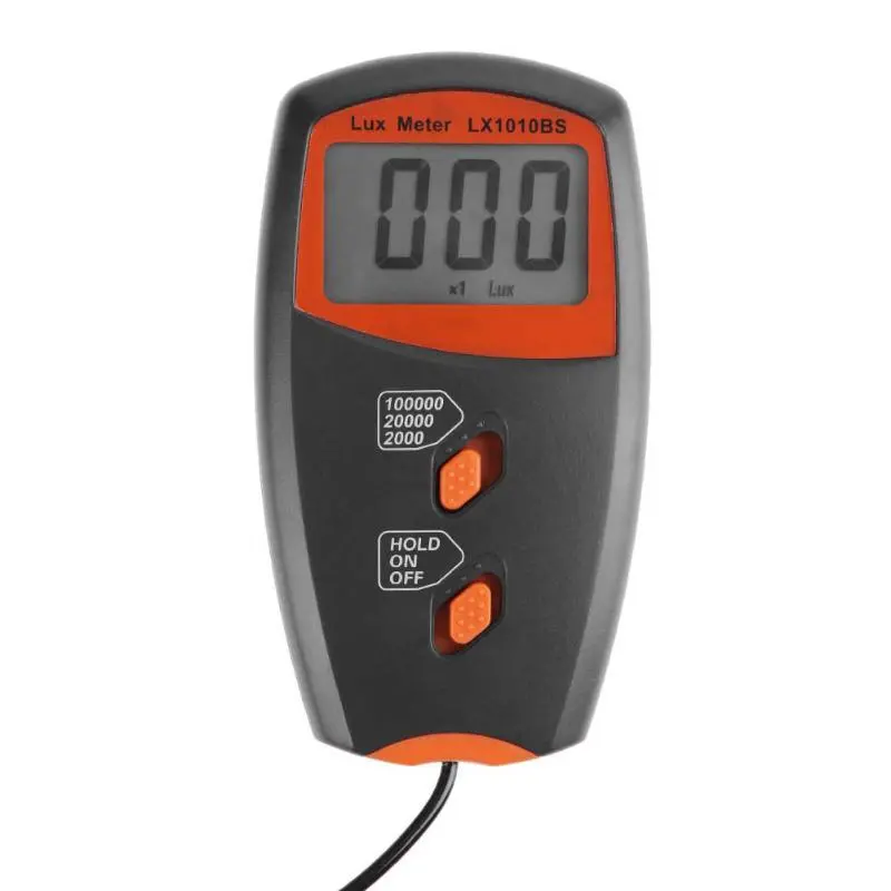 LX1010BS Digital Lux Meter - 100000 Lux Portable Light Meter with Data Hold - Image 2