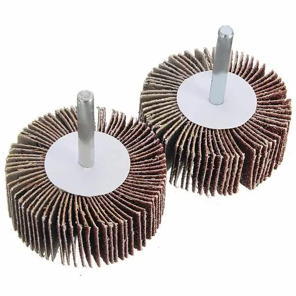 60/80 Grit Flap Wheel Disc | 6mm Shank for Rotary Tool | Abrasive Grinding & Sanding - Image 4