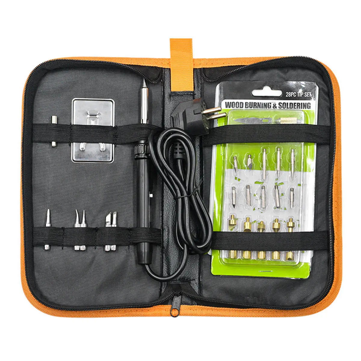 48Pcs 60W Digital Display Thermostat Electric Soldering Iron - Pyrography Carving Pen Tool Set - Image 3
