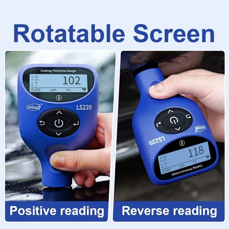 Professional LS239 Coating Thickness Gauge | 5000µm Range | Bluetooth Data Transfer | High Precision Paint Tester - Image 4